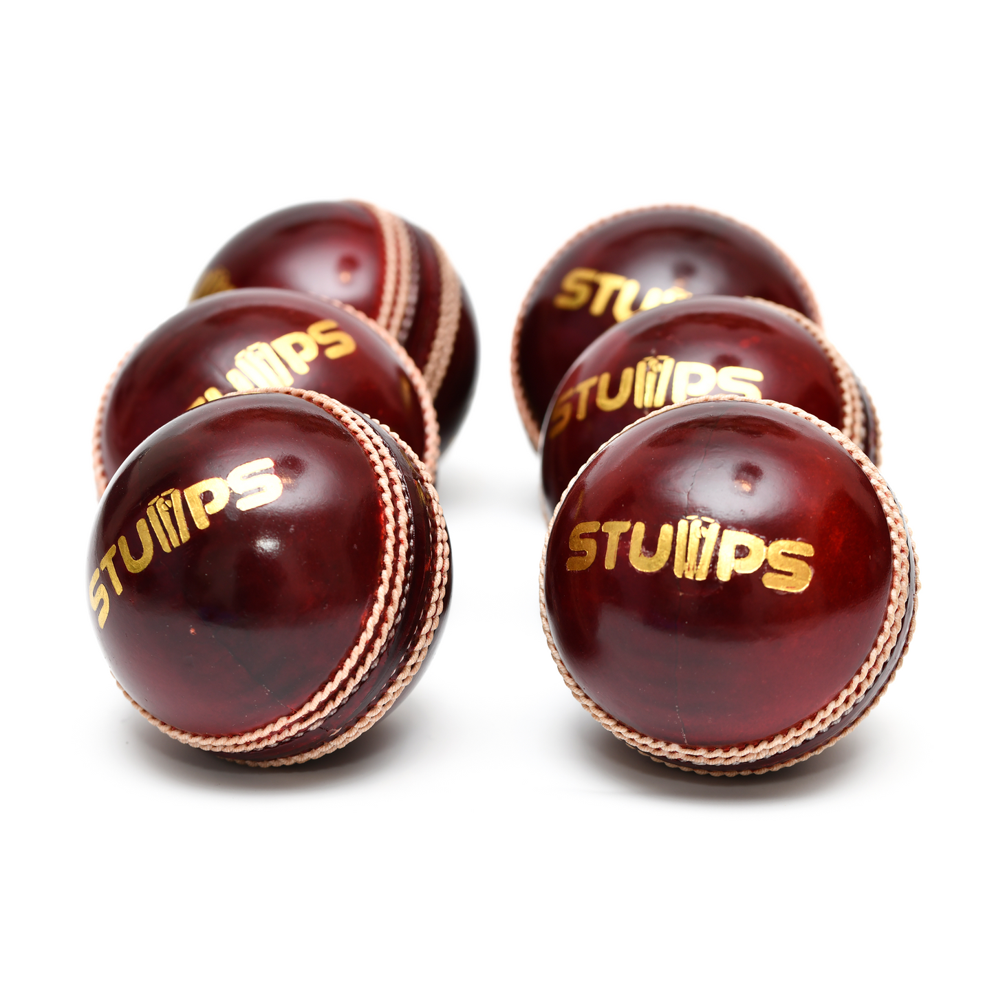 Stumps - 6 Senior League Balls - Red